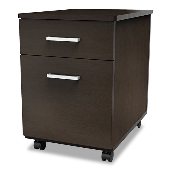 Linea Italia 16-1/2 in W 2 Drawer File Cabinets, Mocha LITSH752MOC